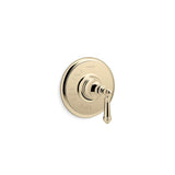 Kohler - Artifacts Rite-Temp valve trim with lever handle - Vibrant French Gold