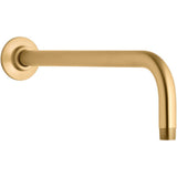 Kohler - Wall-mount rainhead arm and flange - Vibrant Brushed Moderne Brass