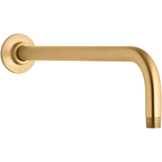 Kohler - Wall-mount rainhead arm and flange - Vibrant Brushed Moderne Brass