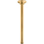 Kohler - 12'' ceiling-mount single-function rainhead arm and flange - Vibrant Brushed Moderne Brass