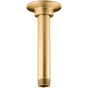 Kohler - 6'' ceiling-mount single-function rainhead arm and flange - Vibrant Brushed Moderne Brass
