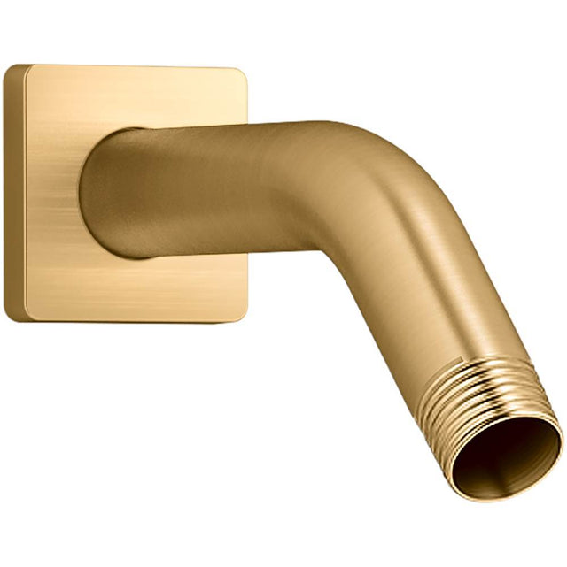 Kohler - Honesty Shower arm and flange - Vibrant Brushed Moderne Brass