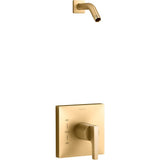 Kohler - Honesty Rite-Temp shower trim kit, without showerhead - Vibrant Brushed Moderne Brass