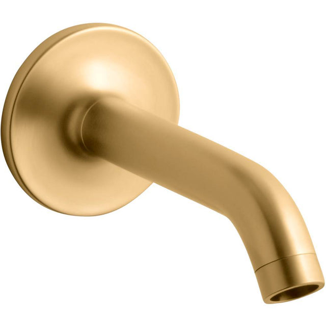 Kohler - Purist Wall-mount bath spout - Vibrant Brushed Moderne Brass