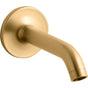 Kohler - Purist Wall-mount bath spout - Vibrant Brushed Moderne Brass