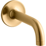 Kohler - Purist Wall-mount bath spout - Vibrant Brushed Moderne Brass