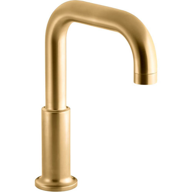 Kohler - Purist Deck-mount bath spout - Vibrant Brushed Moderne Brass