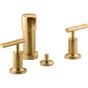 Kohler - Purist Vertical spray bidet faucet with lever handles - Vibrant Brushed Moderne Brass