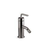 Kohler - Purist Horizontal swivel spray aerator bidet faucet with straight lever handle - Vibrant Titanium
