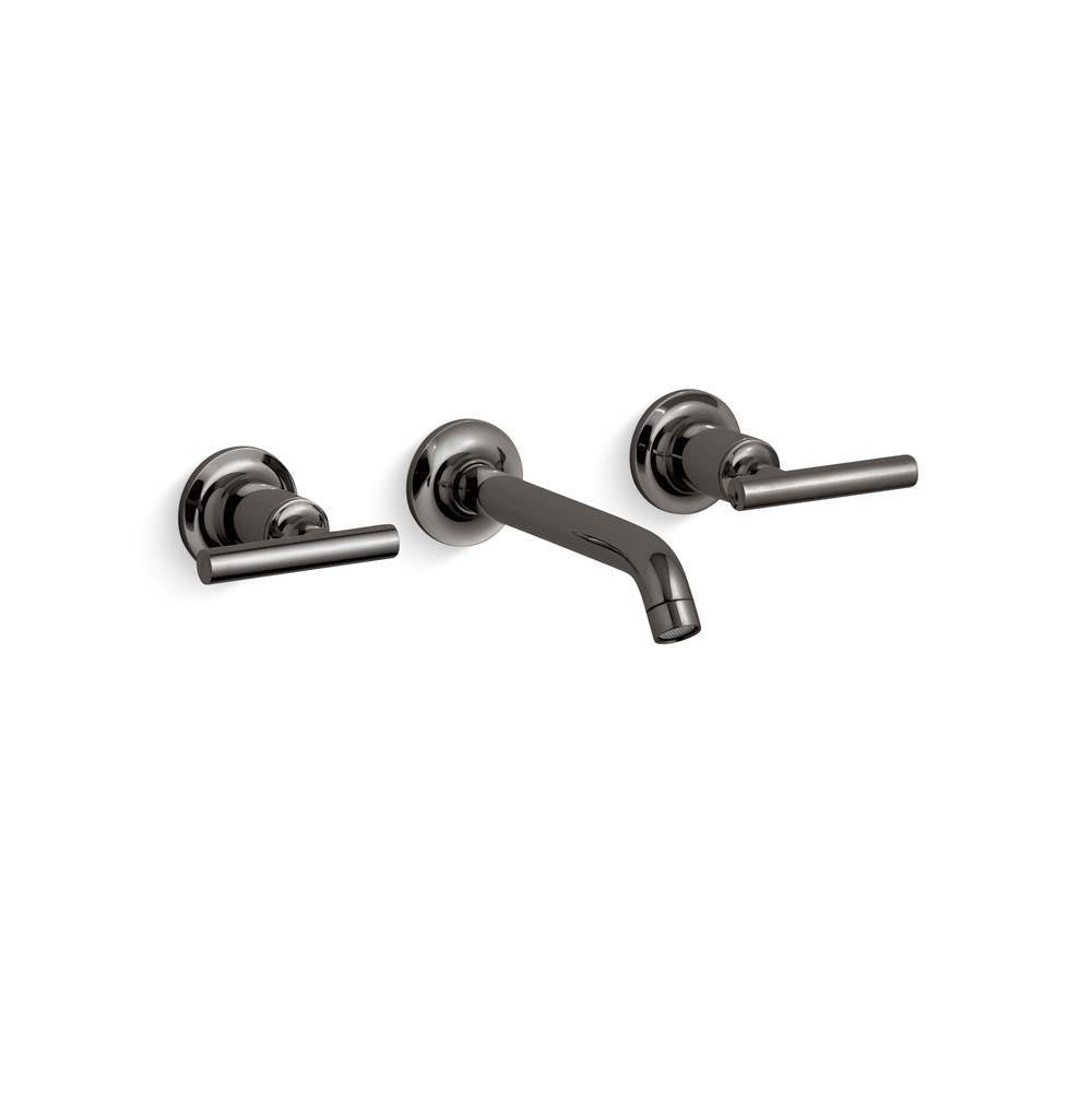 Kohler - Purist Wall-mount bathroom sink faucet trim with Lever handles, 1.2 gpm - Vibrant Titanium