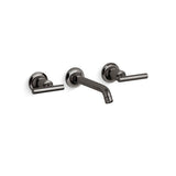 Kohler - Purist Wall-mount bathroom sink faucet trim with Lever handles, 1.2 gpm - Vibrant Titanium