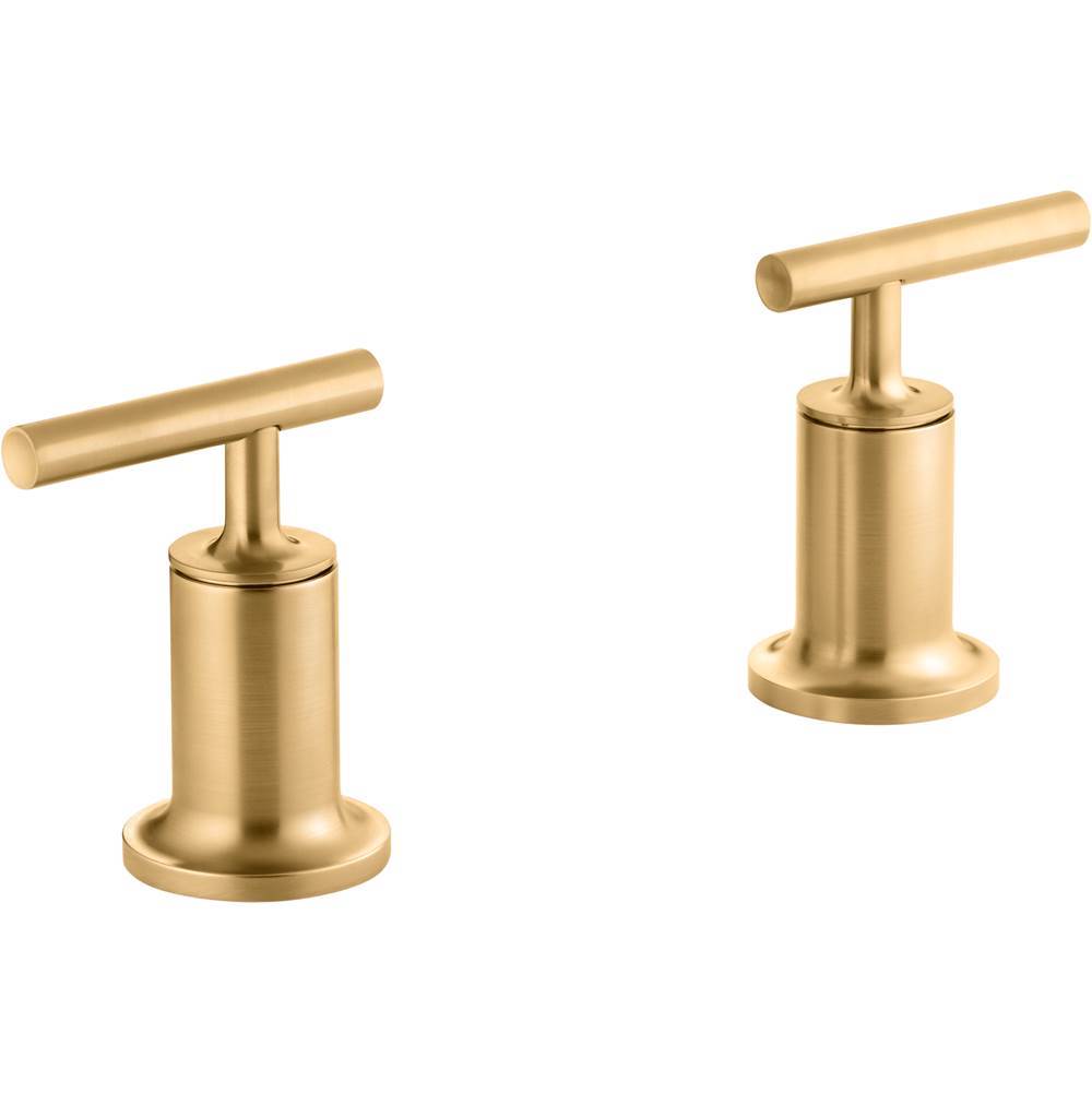 Kohler - Purist Deck- or wall-mount bath faucet handle trim with lever design - Vibrant Brushed Moderne Brass