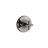 Kohler - Purist MasterShower temperature control valve trim with cross handle - Vibrant Titanium