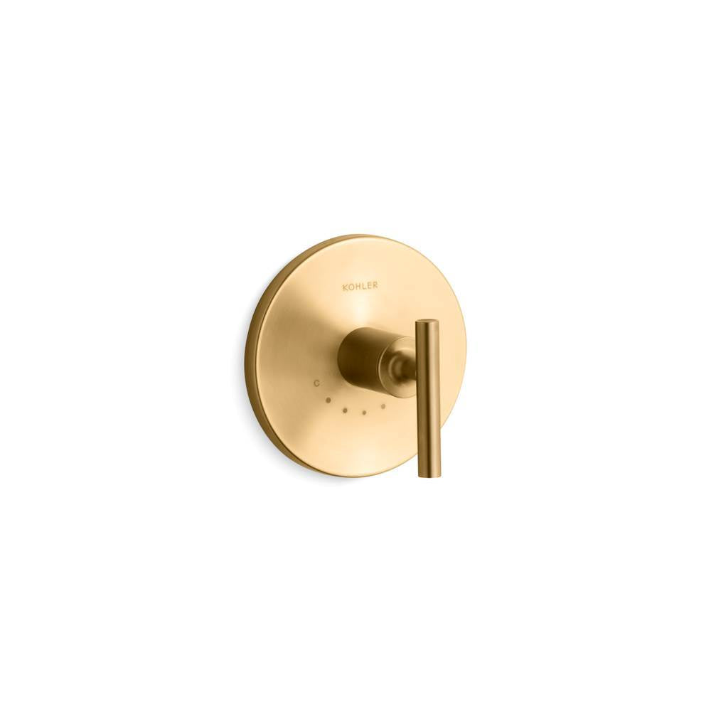 Purist MasterShower temperature control valve trim with lever handle