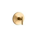 Purist MasterShower temperature control valve trim with lever handle