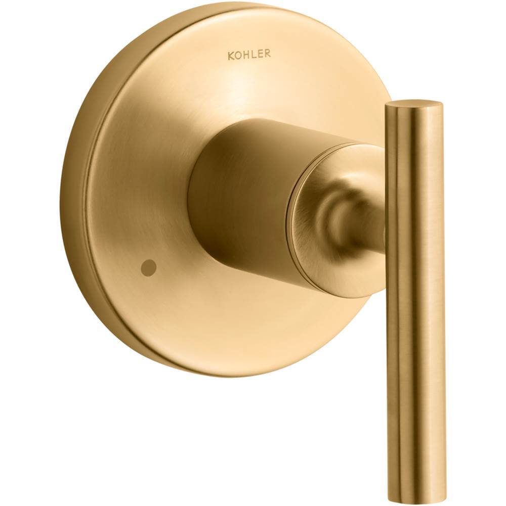 Kohler - Purist MasterShower transfer valve trim with lever handle - Vibrant Brushed Moderne Brass