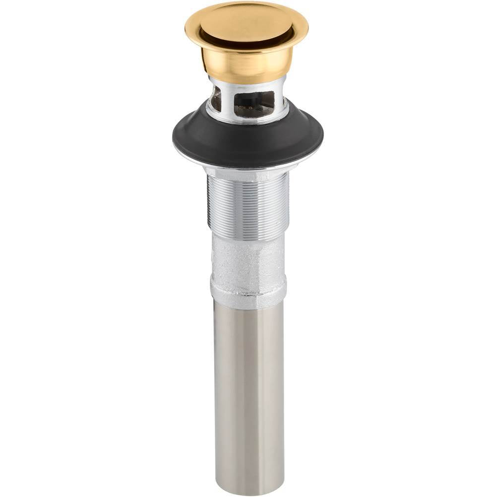 Kohler - Clicker drain with overflow - Vibrant Brushed Moderne Brass