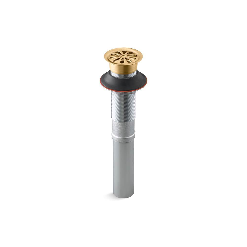 Kohler - Bathroom sink grid drain without overflow - Vibrant Brushed Moderne Brass