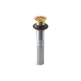 Kohler - Bathroom sink grid drain without overflow - Vibrant Brushed Moderne Brass