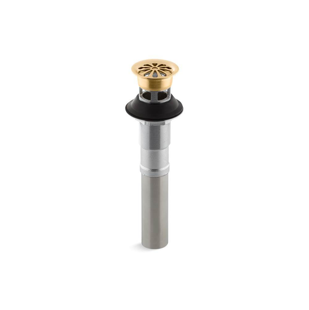 Kohler - Bathroom sink grid drain with overflow - Vibrant Brushed Moderne Brass