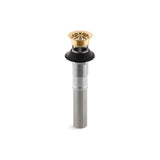 Kohler - Bathroom sink grid drain with overflow - Vibrant Brushed Moderne Brass