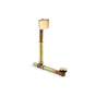 Kohler - Tea-for-Two 1-1/2'' adjustable pop-up drain - Vibrant Brushed Moderne Brass