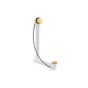 Kohler - Clearflo Cable bath drain with PVC tubing - Vibrant Brushed Moderne Brass