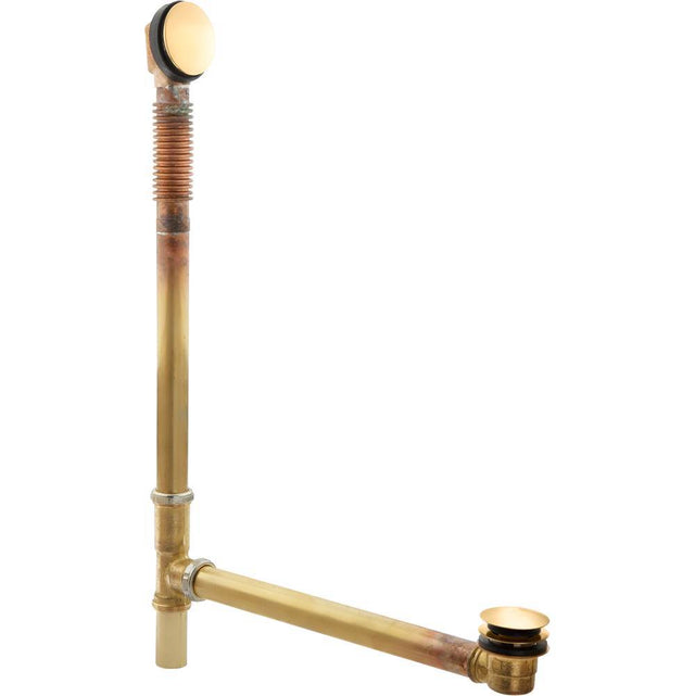 Kohler - Clearflo Brass toe tap bath drain - Vibrant Brushed Moderne Brass