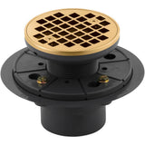 Kohler - Clearflo Round design tile-in shower drain - Vibrant Brushed Moderne Brass