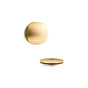 Kohler - PureFloE Rotary-turn bath drain trim - Vibrant Brushed Moderne Brass