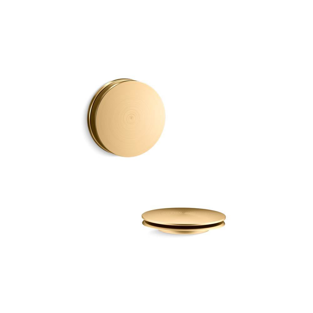 Kohler - PureFloE Bath drain trim - Vibrant Brushed Moderne Brass