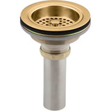 Kohler - Duostrainer Sink drain and strainer with tailpiece - Vibrant Brushed Moderne Brass