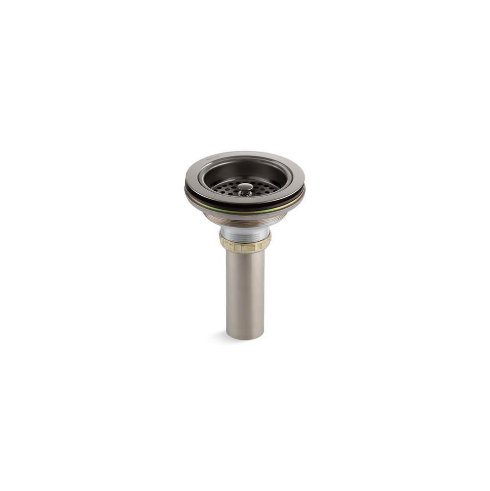 Kohler - Duostrainer Sink drain and strainer with tailpiece - Vibrant Titanium