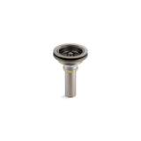 Kohler - Duostrainer Sink drain and strainer with tailpiece - Vibrant Titanium