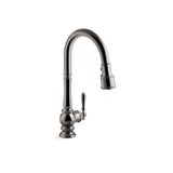Kohler - Artifacts Pull-down kitchen sink faucet with three-function sprayhead - Vibrant Titanium