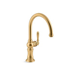 Kohler - Artifacts Single-handle kitchen sink faucet - Vibrant Brushed Moderne Brass