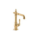 Kohler - Artifacts Single-handle bar sink faucet - Vibrant Brushed Moderne Brass