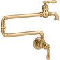 Kohler - Artifacts Wall-mount pot filler - Vibrant Brushed Moderne Brass