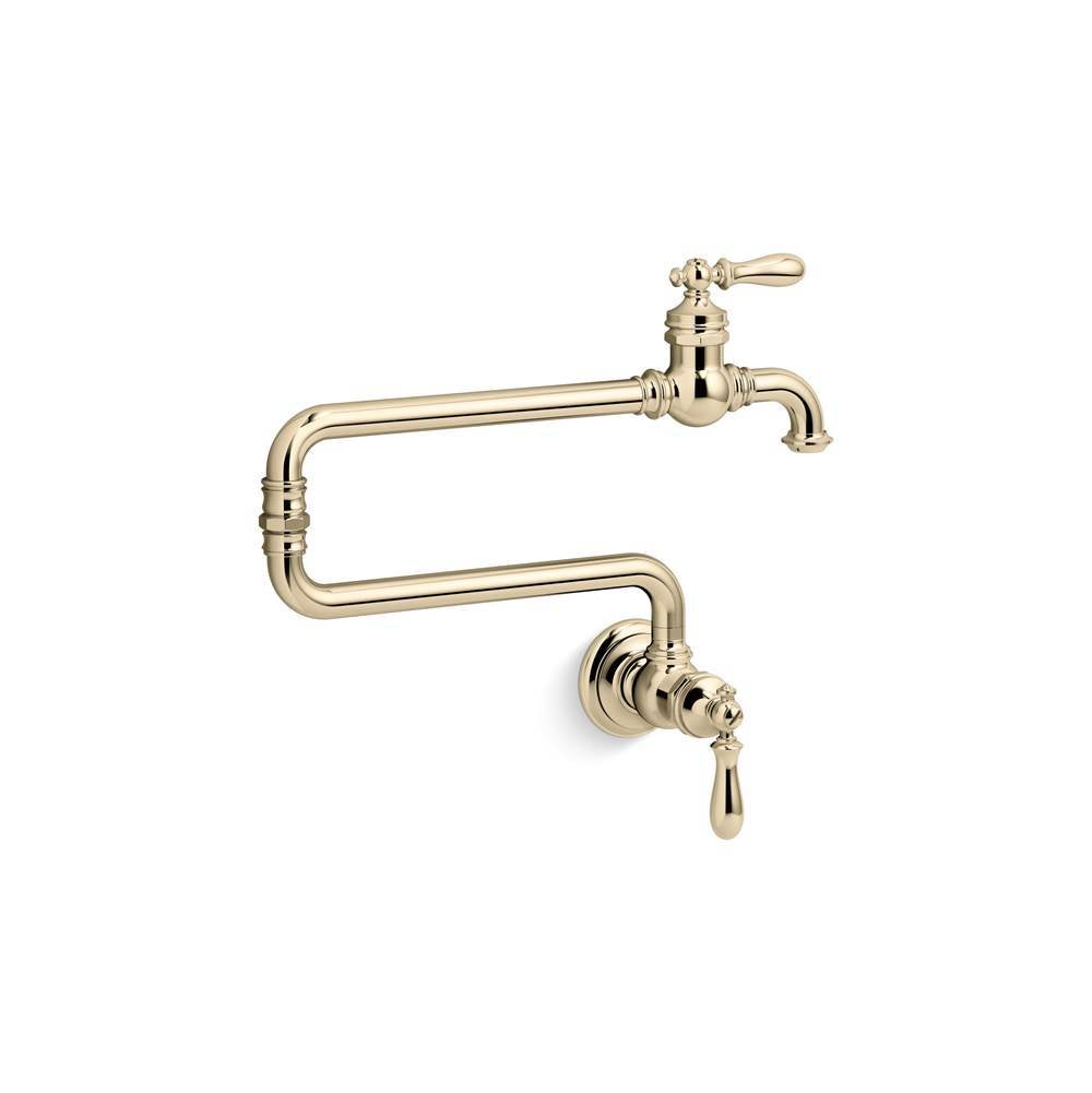 Kohler - Artifacts Wall-mount pot filler - Vibrant French Gold