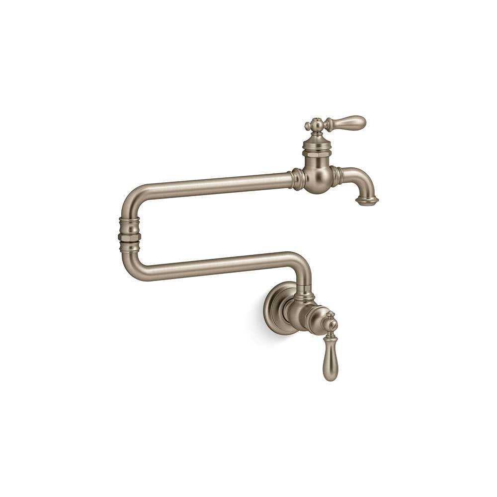 Kohler - Artifacts Wall-mount pot filler - Vibrant Brushed Bronze