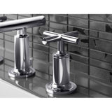 Purist Widespread bathroom sink faucet with Cross handles, 1.2 gpm