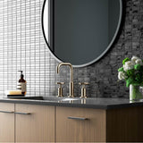 Purist Widespread bathroom sink faucet with Cross handles, 1.2 gpm