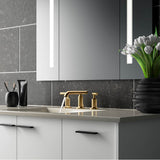 Purist Widespread bathroom sink faucet with Lever handles, 1.2 gpm