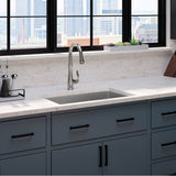Bellera Pull-down kitchen sink faucet with three-function sprayhead