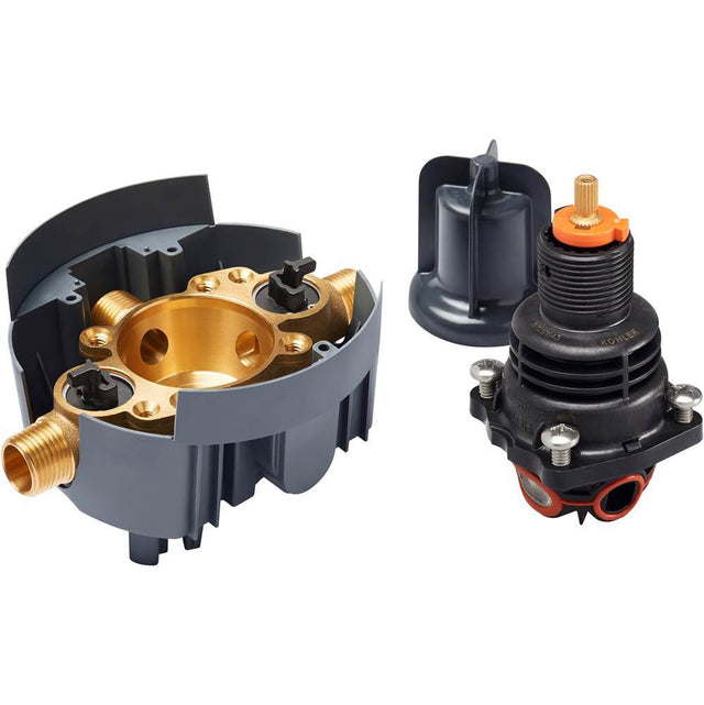 Kohler - Rite-Temp Thermostatic valve body and cartridge kit with service stops