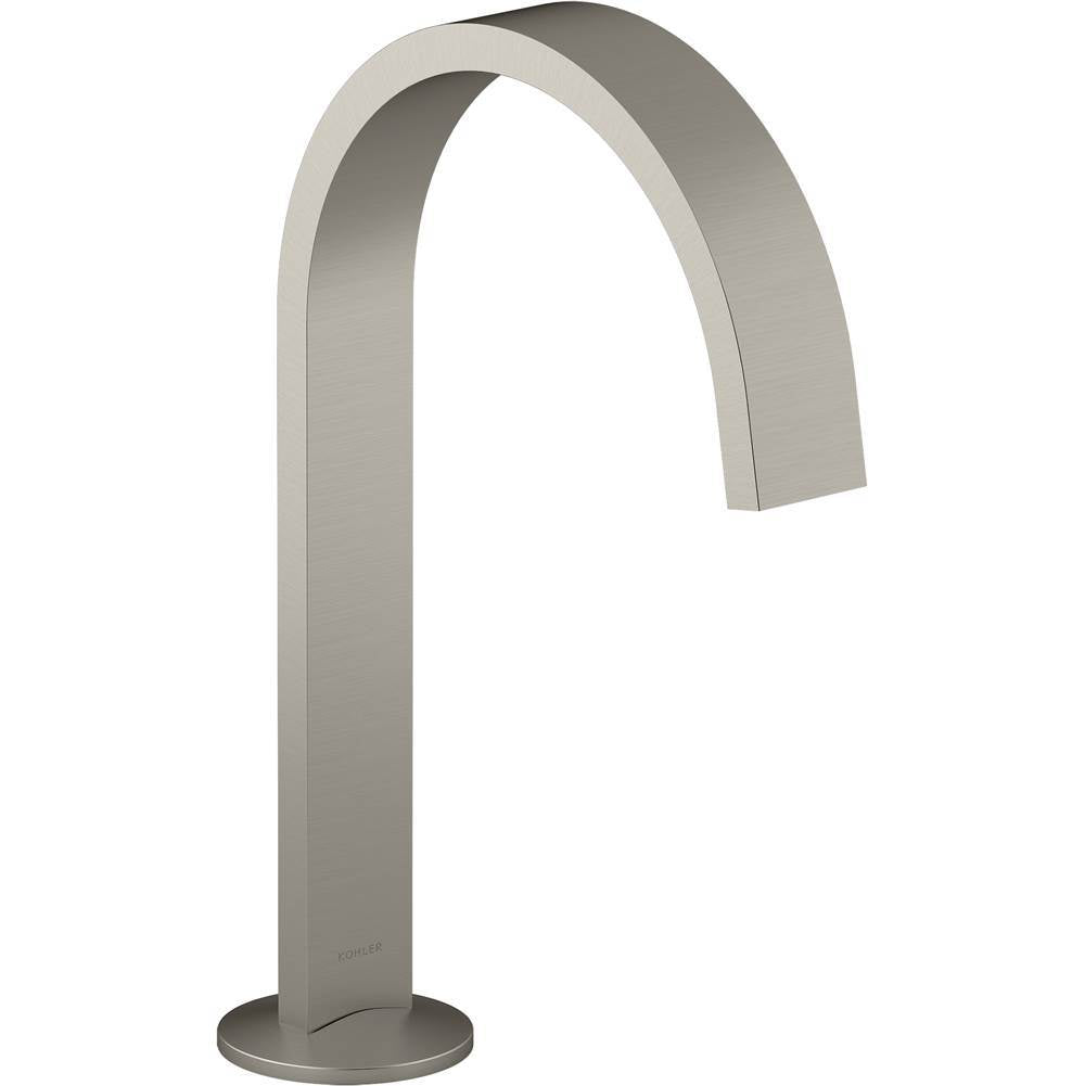 Kohler - Components Bathroom sink faucet spout with Ribbon design, 1.2 gpm - Vibrant Brushed Nickel