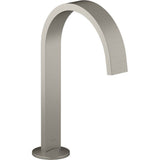 Kohler - Components Bathroom sink faucet spout with Ribbon design, 1.2 gpm - Vibrant Brushed Nickel