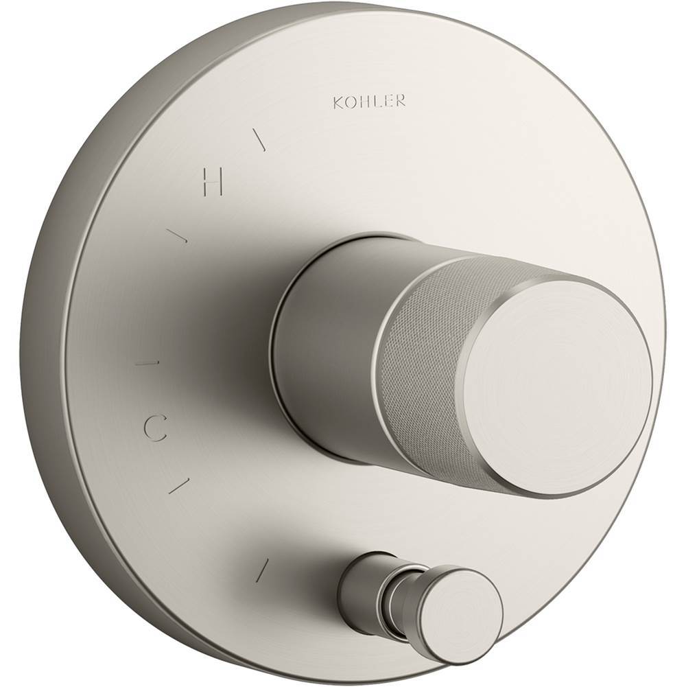 Kohler - Components Rite-Temp valve trim with Oyl handle and diverter - Vibrant Brushed Nickel