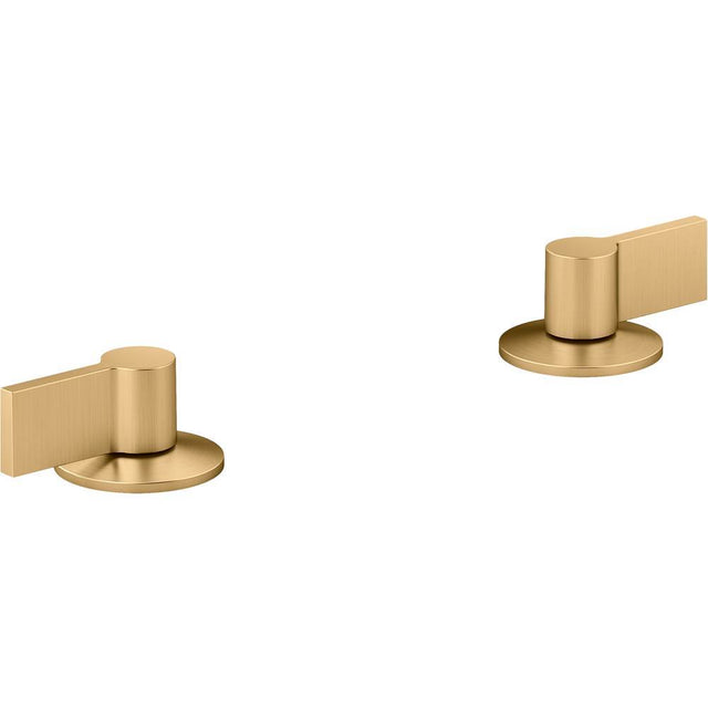 Kohler - Components Lever bathroom sink faucet handles - Vibrant Brushed Moderne Brass
