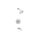 Kohler - Pitch Rite-Temp bath and shower trim kit, 2.5 gpm - Polished Chrome